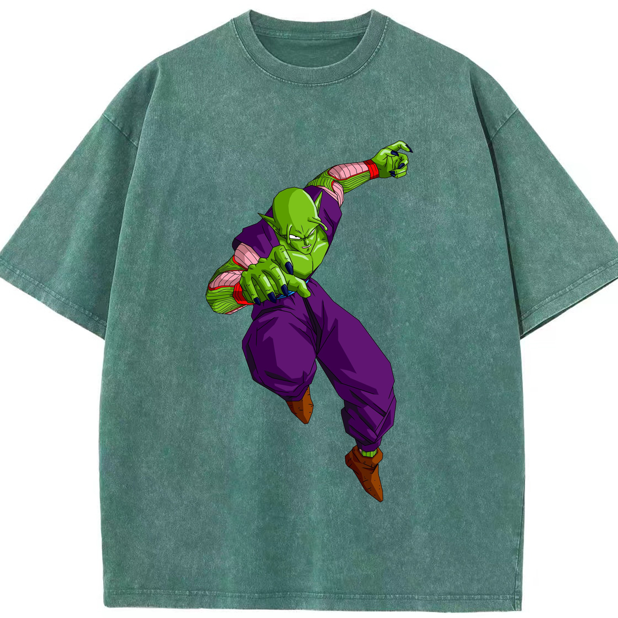 （画像用） ドラゴンボール ピッコロ DRAGON BALL Piccolo 綿100% ヴィンテージ風 半袖Tシャツ（フロントプリント）